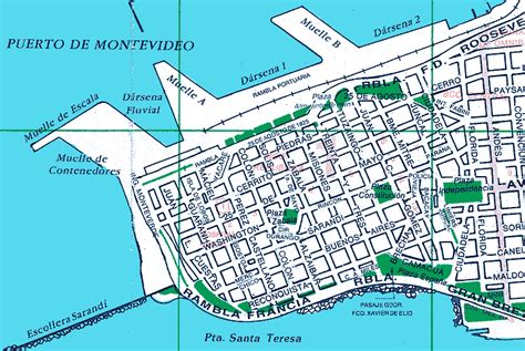 Montevideo Mapa Barrios Dsullana