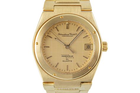 IWC Ingenieur 18k Gold Quarz Kal 23100 Ref 9703 2105676