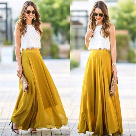 Newest 2018 Summer Boho Women Chiffon Skirt High Waist Long Maxi Skirt