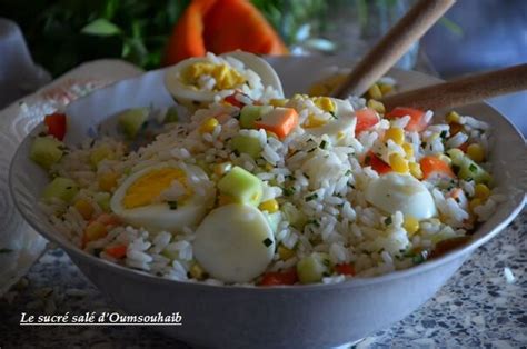 Salade De Riz Thon Surimi Oeuf Le Sucr Sal D Oum Souhaib