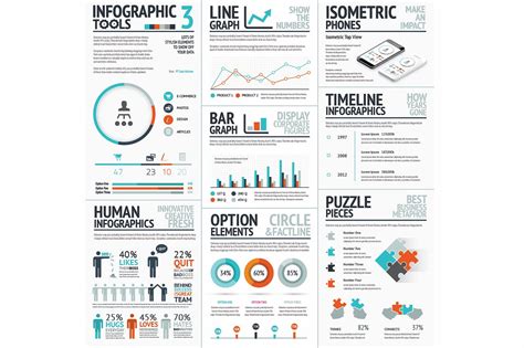 Infographic Tools Set 3 Recolored - Crella