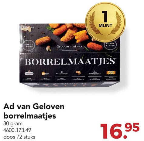 Ad Van Geloven Borrelmaatjes G Aanbieding Bij Zegro