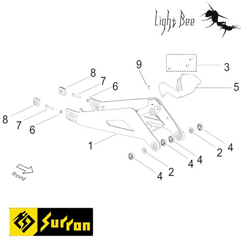 Bras Oscillant Sur Ron Light Bee X Elec Super Bike