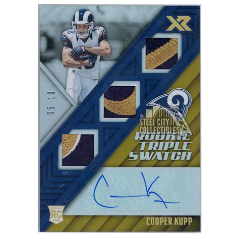 Cooper Kupp Panini Xr Autograph Rookie Triple Patch Card