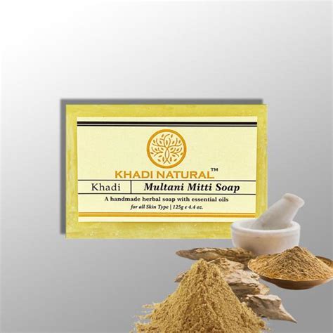 Khadi Natural Multani Mitti Handmade Herbal Bathing Soap With