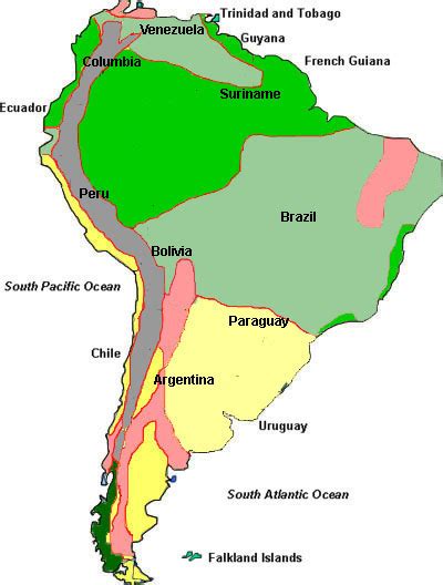 South America Map Climate - Venus Jeannine