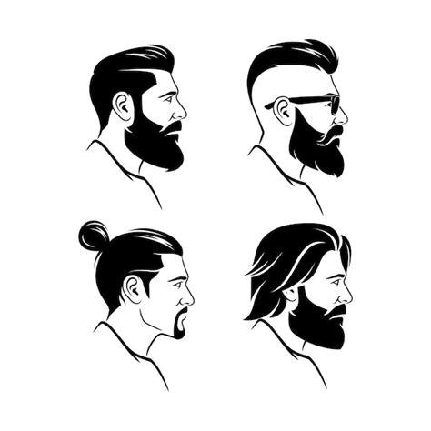 Premium Vector | Cool man haircut style vector illustration