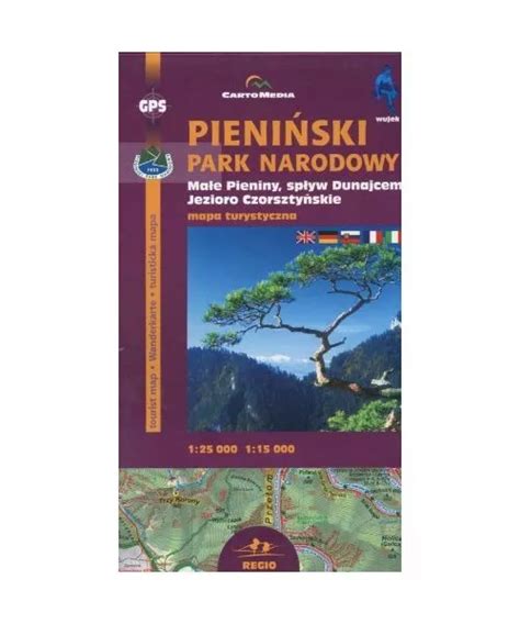 PIENINSKI PARK NARODOWY Male Pieniny Jezioro Czorsztynskie Mapa