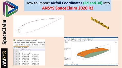 How To Import Airfoil Coordinates Into Ansys Spaceclaim R Part