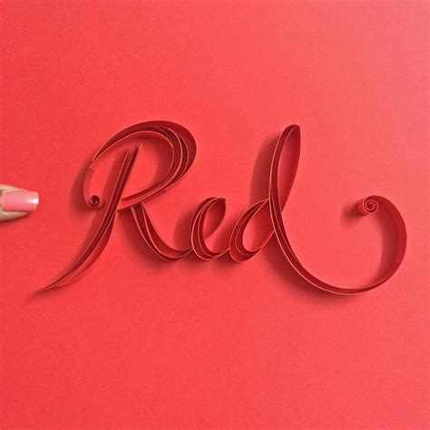 Colour paper typography on Behance