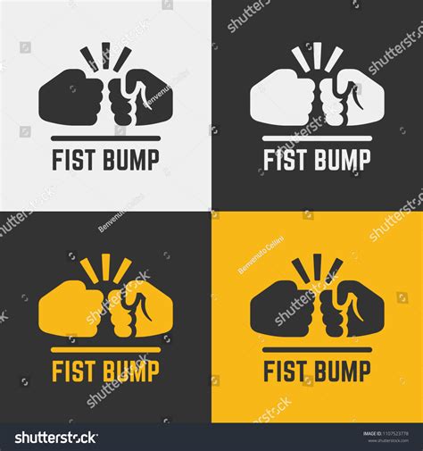 Vector Fist Bump Icon Stock Vector (Royalty Free) 1107523778 | Shutterstock