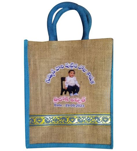 Brown And Blue Promotional Printed Jute Bag Capacity Kg At Rs