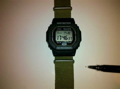 My Watch Of The Day G Shock Milshock NATO Strap Modification Tutorial