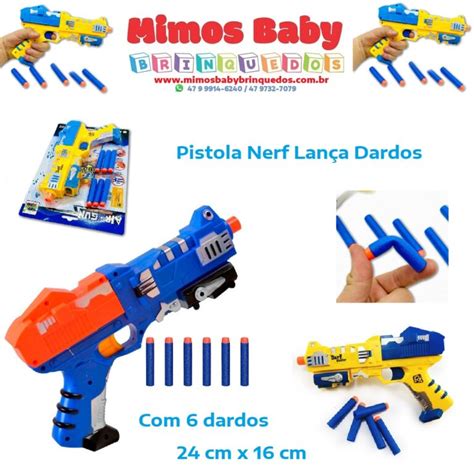 Pistola Arma tipo Nerf Lança Dardos Well kids Maior Loja de