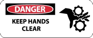 Buy Nmc Sa R Safety Sign Danger Keep Hands Clear Mega Depot