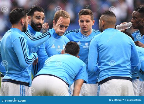 Adil Rami of Olympique De Marseille Editorial Photography - Image of ...