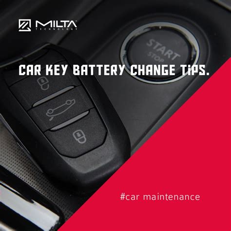 how to change a battery on a car key