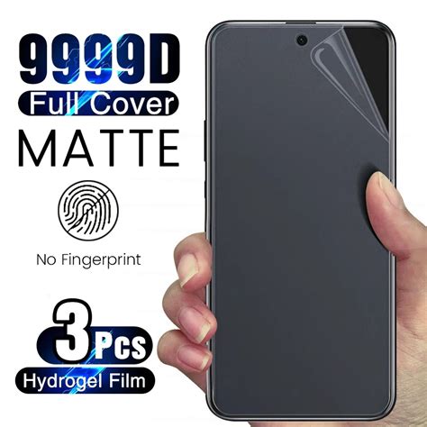 3PCS Anti Fingerprint Matte Soft Hydrogel Film Screen Protector For