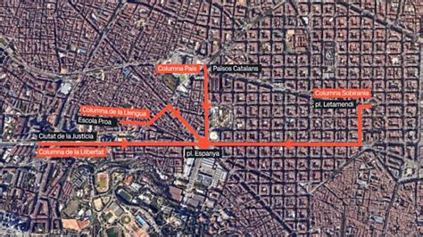 Carrers Tallats A Barcelona Per La Diada I La Manifestaci