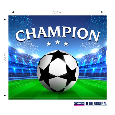 Painel Futebol Champion Mewi Estampados Tnt