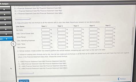 Solved Common Size Financial Statement Analysis Using Excel Chegg