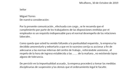 Modelo De Tardanzas Reiteradas Doc Google Drive