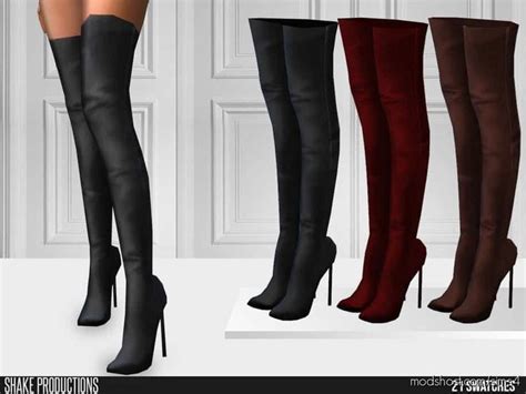 Shakeproductions 598 High Heel Boots Mod For The Sims 4 At ModsHost