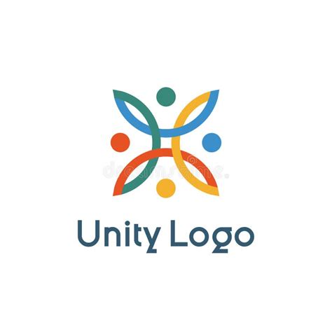 Creative Unity Logo Design Vector Template Illustration. Teamwork ...