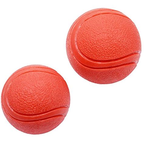 2 Pack Solid Rubber Dog Ballsdogs Solid Rubber Bouncy Ball Bite