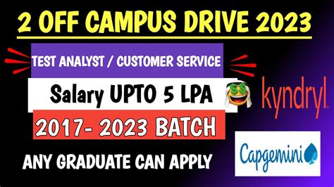 CAPGEMINI OFF CAMPUS DRIVE 2022 OFF CAMPUS DRIVE FOR 2023 BATCH OFF