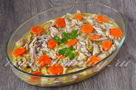 Холодец из индейки: рецепт с фото пошагово