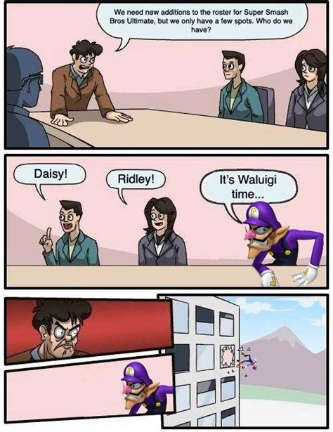 Waluigi not in Super Smash Bros. Ultimate memes 3 out of 14 image gallery