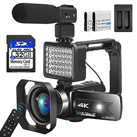 Video Camera Camcorder K Mp Vlogging Camera With Ir Night Vision X