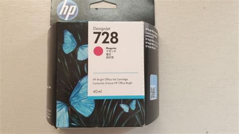 Genuine Original Hp Magenta Designjet Ink Cartridge F J A For Sale