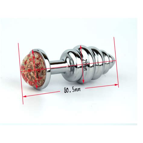 Colorful Star Jewelry Base Anal Plug Wholesale Spiral Butt Plugs Anus Beads