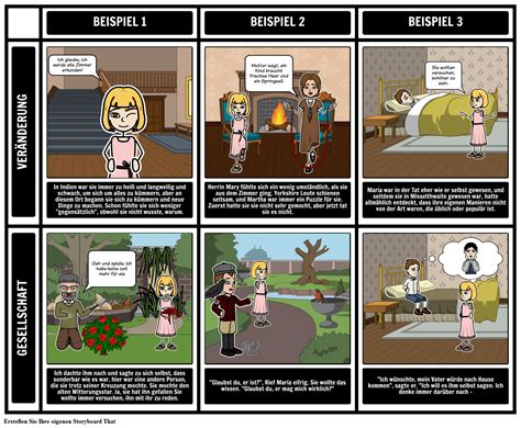 Das Geheime Garten Thema Storyboard Por De Examples