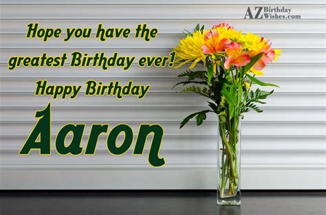 Happy Birthday Aaron - AZBirthdayWishes.com