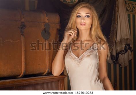 Beautiful Sexy Blonde Woman Long Hair Stock Photo Shutterstock