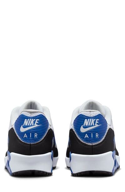 Nike Air Max 90 Sneaker In White Game Royal Black Modesens