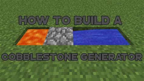 Cobblestone Generator Schematic Cobblestone Generator Automa