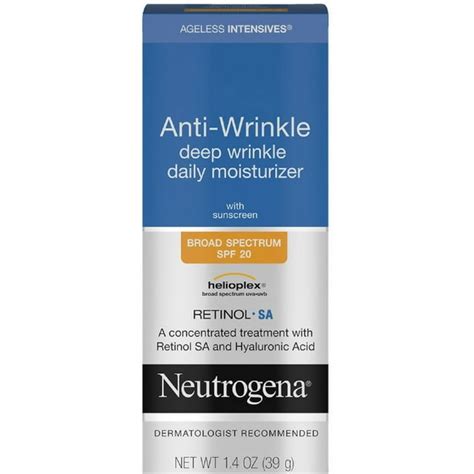 2 Pack Neutrogena Ageless Intensives Anti Wrinkle Deep Wrinkle Daily