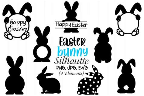 Easter Bunny Silhouette Easter Bunny Svg Easter