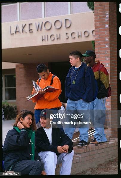 Outside Of Lakewood High School Where Members Of The Gang Spur Posse