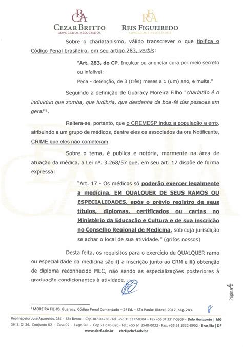 Notificação Extrajudicial Ao Cremesp Abramepo