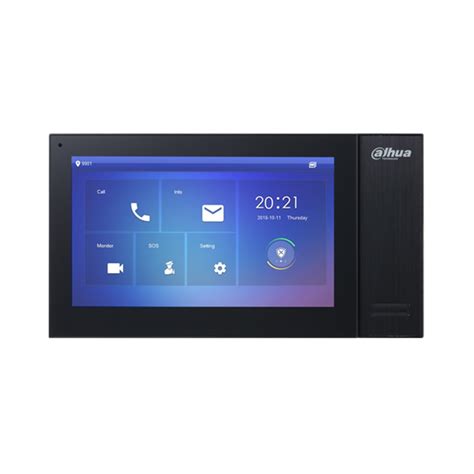 Dahua Ip Tft Touch Screen Indoor Monitor Black Poe Intercoms