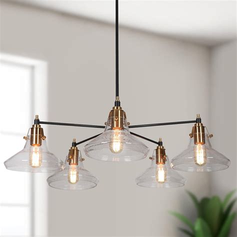 Modern Light Black Gold Wagon Wheel Chandelier Metal Pendant Lights