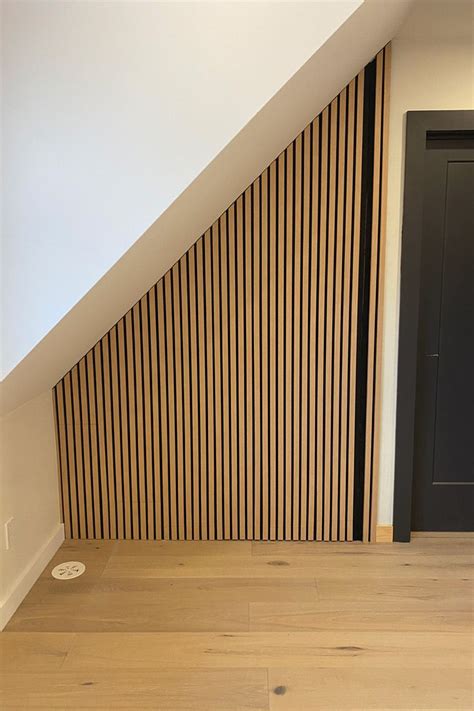 How To Create A Hidden Wood Slat Door In 7 Easy Steps Wood Slat Wall Slat Wall Hidden Doors