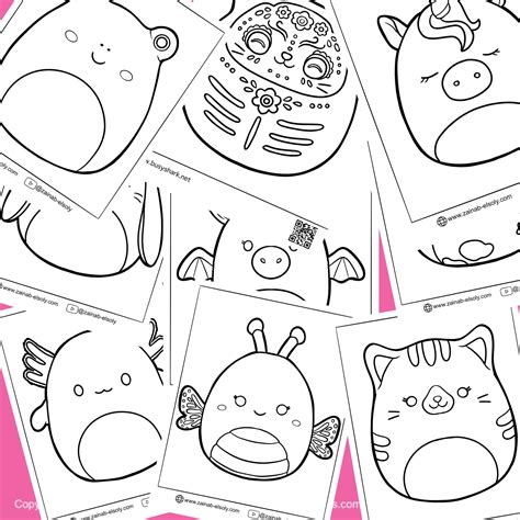Squishmallows Coloring Pdf Book
