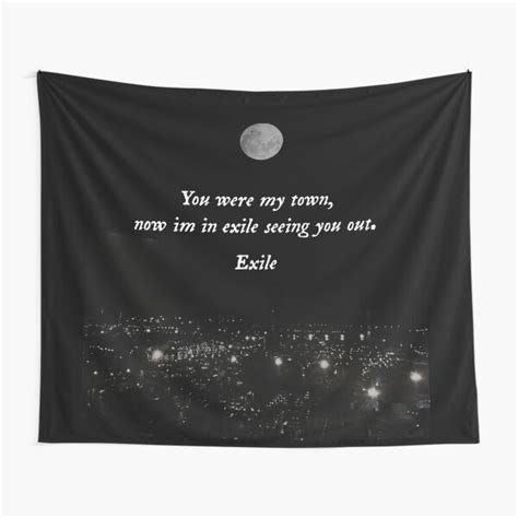 "Exile lyrics Folklore Taylor Swift" Tapestry by Asraeyla | Redbubble