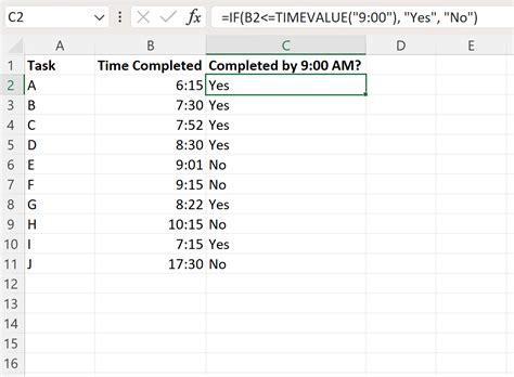 Excel How To Use An If Function With Time